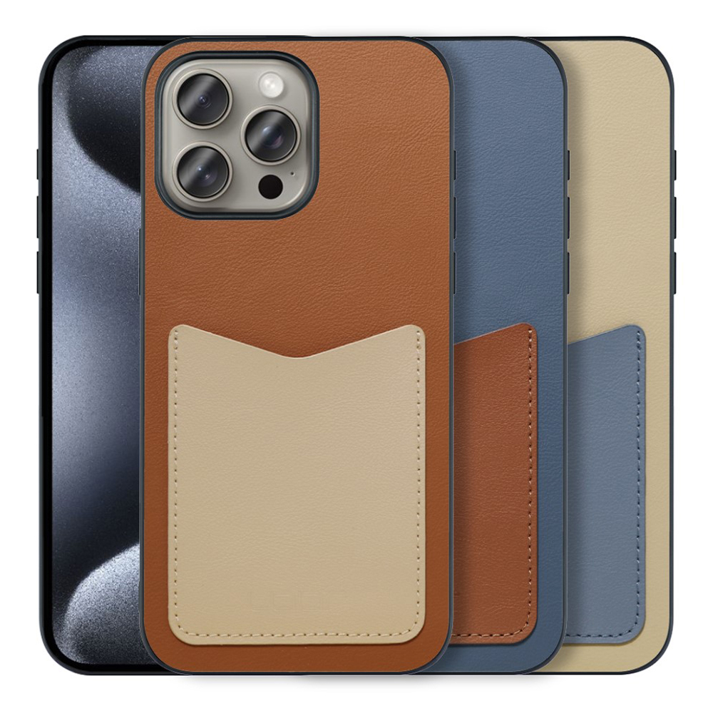 LooCo Official Shop / [ LOOF PASS-SHELL (LEATHER Ver.) ] iPhone 15