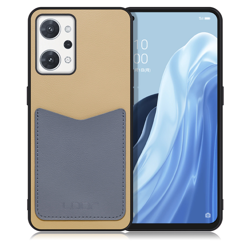 [LOOF PASS-SHELL (LEATHER Ver.)] OPPO Reno7 A / Reno9 A OPG04 / CPH2523 スマホケース 背面 ケース カバー ハードケース カード収納 カードホルダー ストラップホール [ OPPO Reno7 A / Reno9 A OPG04 / CPH2523 ]