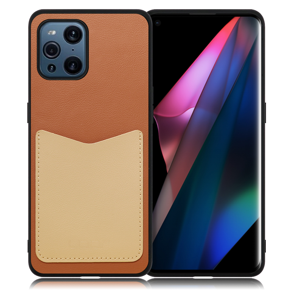 [LOOF PASS-SHELL (LEATHER Ver.)] OPPO Find X3 Pro / OPG03 findx3pro x3pro findx3 スマホケース 背面 ケース カバー ハードケース カード収納 カードホルダー ストラップホール [ OPPO Find X3 Pro ]