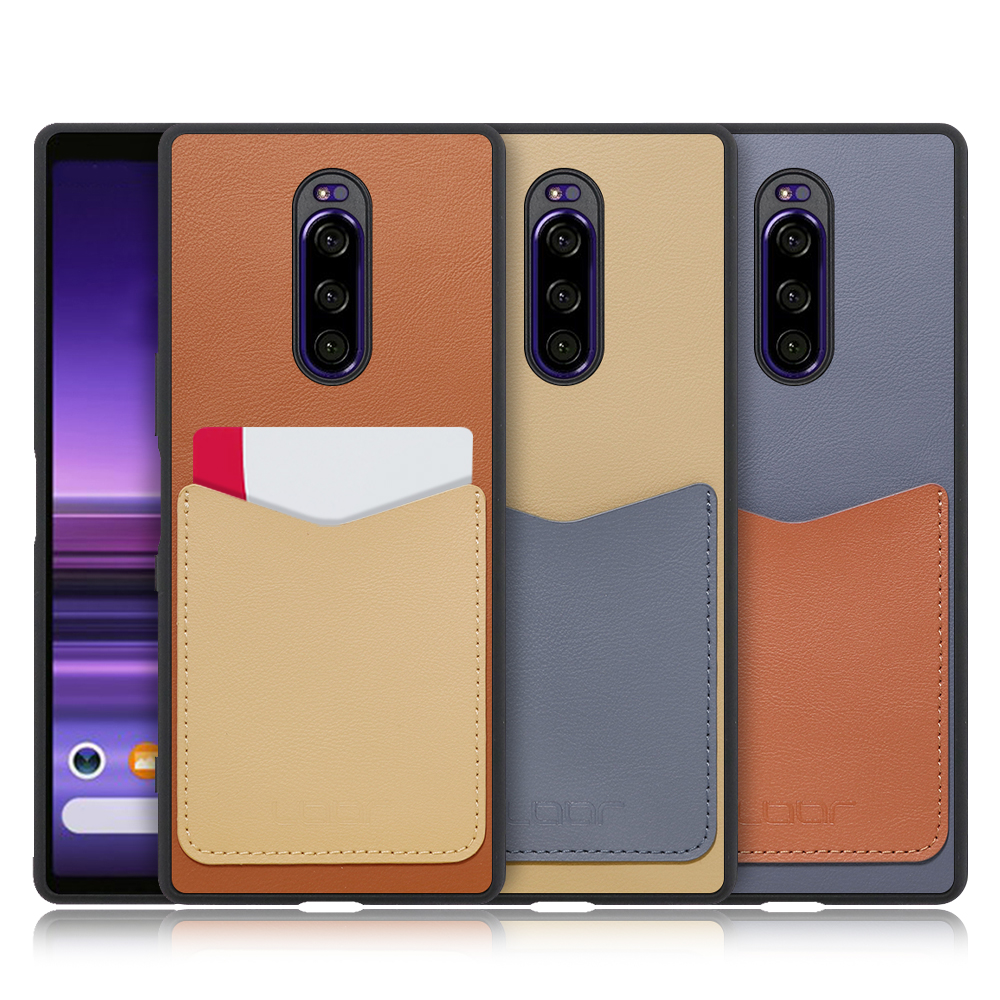 [LOOF PASS-SHELL (LEATHER Ver.)] Xperia 1/ / Xperia 1 Professional Edition xperia1 スマホケース 背面 ケース カバー ハードケース カード収納 カードホルダー ストラップホール [ Xperia 1/ Xperia 1 Professional Edition ]