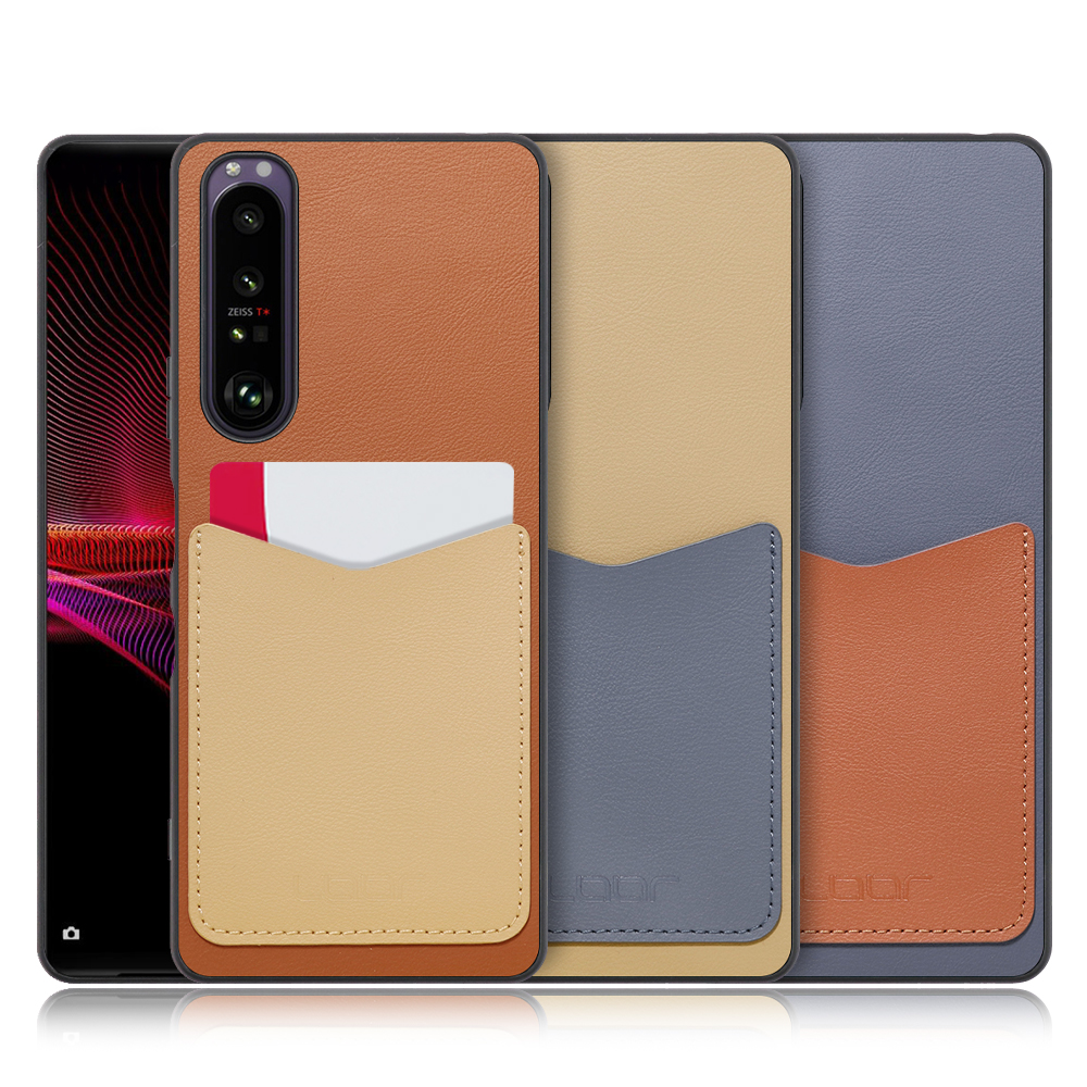 [LOOF PASS-SHELL (LEATHER Ver.)] Xperia 1 III / SO-51B / SOG03 / XQ-BC42 xperia1III 1III xperia1 スマホケース 背面 ケース カバー ハードケース カード収納 カードホルダー ストラップホール [ Xperia 1 III ]