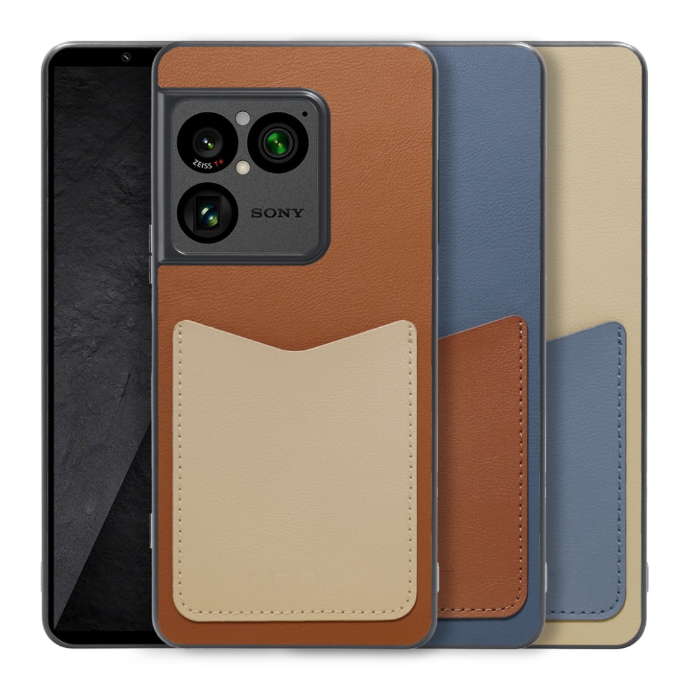 [ LOOF PASS-SHELL (LEATHER Ver.) ] Xperia 1 VIII XQ-GE44 SO-51G スマホケース 背面 ケース カバー ハードケース カード収納 カードホルダー ストラップホール [ Xperia 1 VIII ]