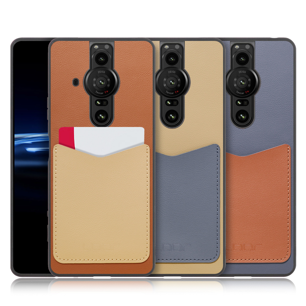 [LOOF PASS-SHELL (LEATHER Ver.)] Xperia PRO-I / XQ-BE42 proi xperiaproi スマホケース 背面 ケース カバー ハードケース カード収納 カードホルダー ストラップホール [ Xperia PRO-I ]