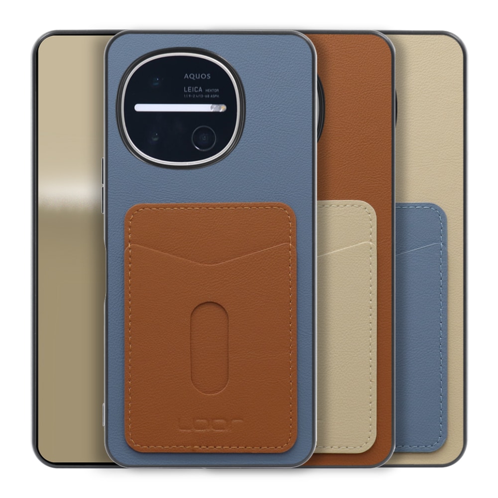[ LOOF PASS-SHELL (LEATHER Ver.) スライド ] AQUOS R11 SH-51G SH-M35 スマホケース 背面 ケース カバー ハードケース カード収納 カードホルダー ストラップホール [ AQUOS R11 ]