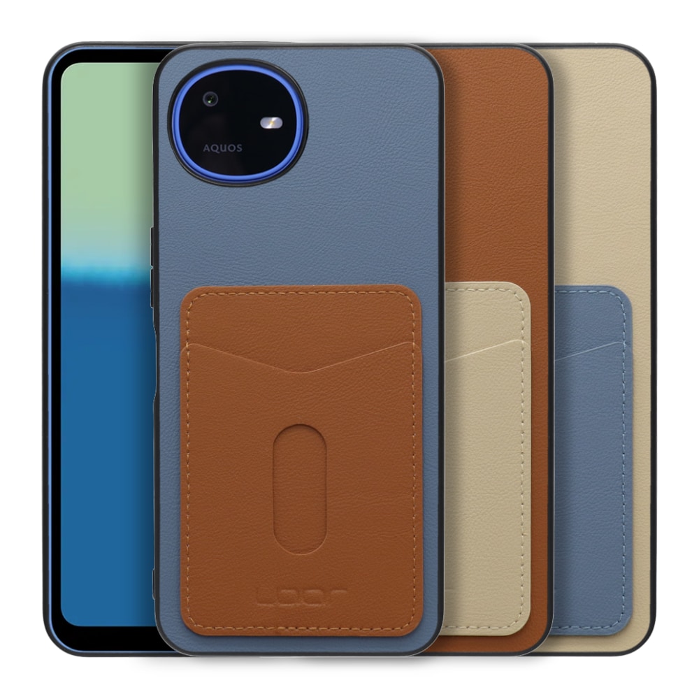 [ LOOF PASS-SHELL (LEATHER Ver.) スライド ] AQUOS wish6 SH-M36 スマホケース 背面 ケース カバー ハードケース カード収納 カードホルダー ストラップホール [ AQUOS wish6 ]