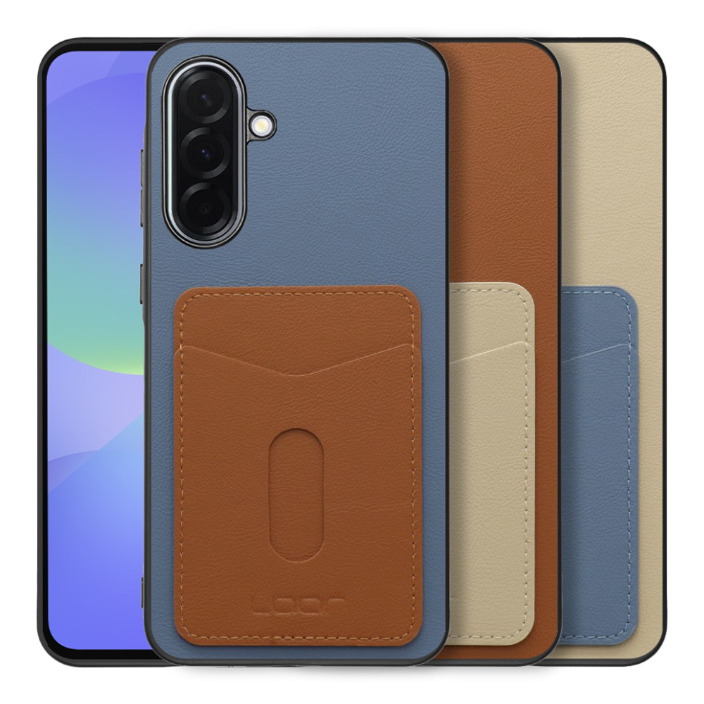 [ LOOF PASS-SHELL (LEATHER Ver.) スライド ] Galaxy A36 5G SC-54F スマホケース 背面 ケース カバー ハードケース カード収納 カードホルダー ストラップホール [ Galaxy A36 5G ]