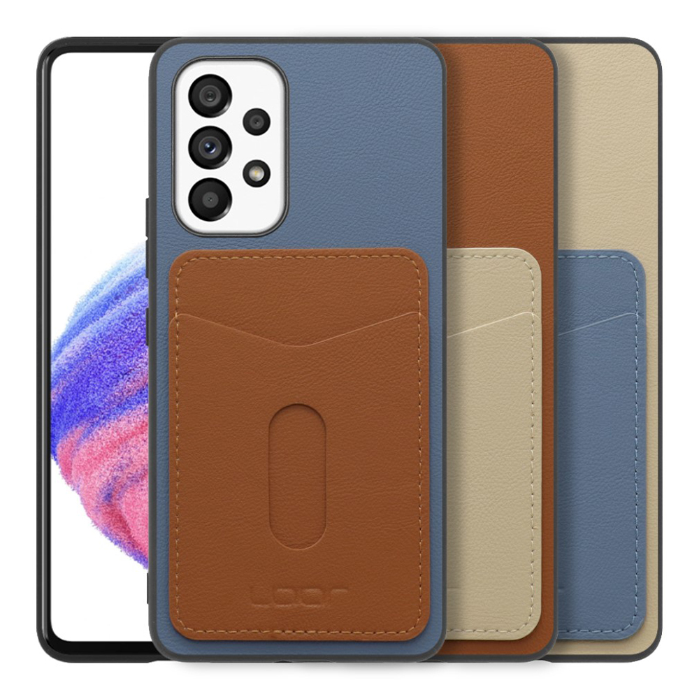 [ LOOF PASS-SHELL (LEATHER Ver.) スライド ] Galaxy A53 5G SC-53C / SCG15 a535g スマホケース 背面 ケース カバー ハードケース カード収納 カードホルダー ストラップホール [ Galaxy A53 5G ]