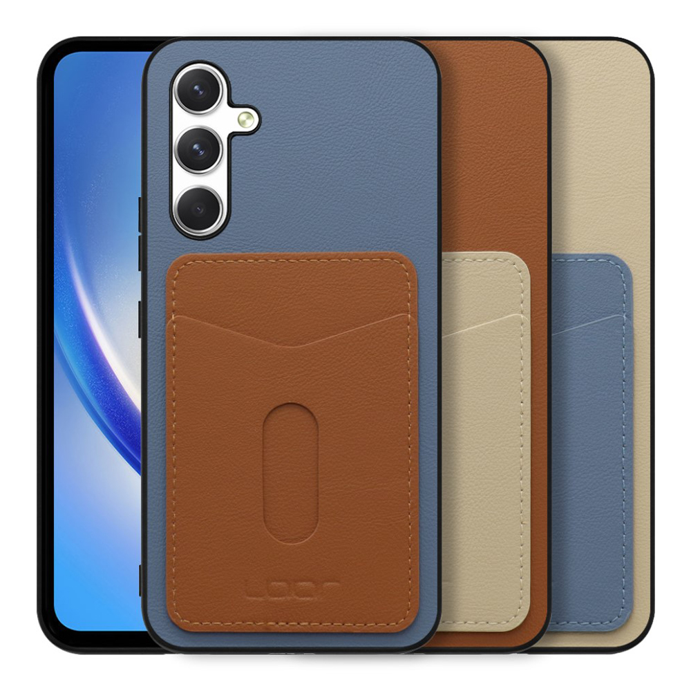 [ LOOF PASS-SHELL (LEATHER Ver.) スライド ] Galaxy A54 5G  スマホケース 背面 ケース カバー ハードケース カード収納 カードホルダー ストラップホール [ Galaxy A54 5G ]