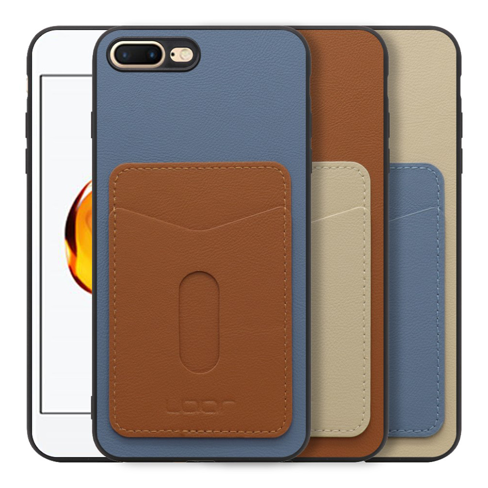 [ LOOF PASS-SHELL (LEATHER Ver.) スライド ] iPhone 7 Plus / 8 Plus iphone7plus iphone8plus 7plus 8plus スマホケース 背面 ケース カバー ハードケース カード収納 カードホルダー ストラップホール [ iPhone 7 Plus / 8 Plus ]