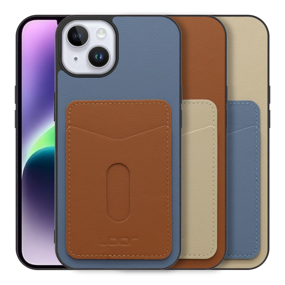 [ LOOF PASS-SHELL (LEATHER Ver.) スライド ] iPhone 14 Plus iphone14plus 14plus 14+ プラス スマホケース 背面 ケース カバー ハードケース カード収納 カードホルダー ストラップホール [ iPhone 14 Plus ]