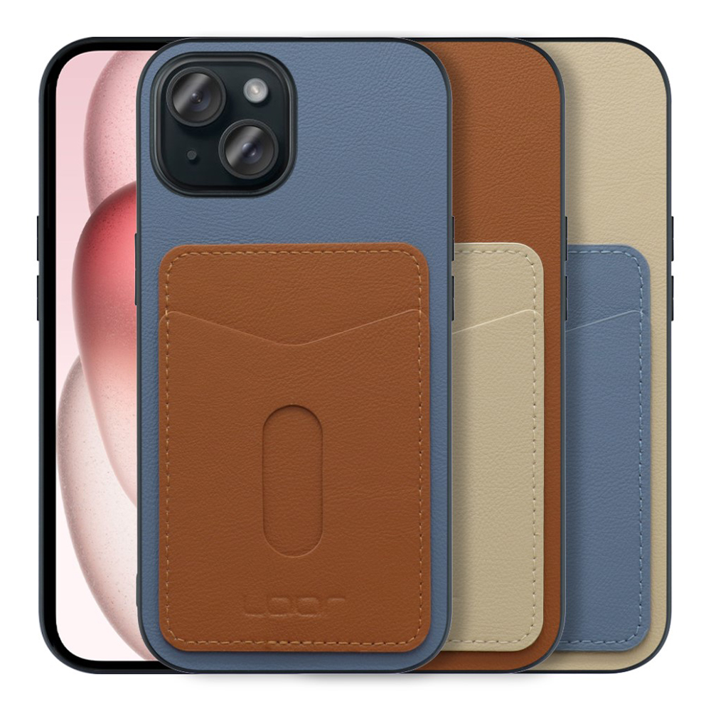 [ LOOF PASS-SHELL (LEATHER Ver.) スライド ] iPhone 15 iPhone15 アイフォン15 iPhone 15 アイフォン 15 スマホケース 背面 ケース カバー ハードケース カード収納 カードホルダー ストラップホール [ iPhone 15 ]