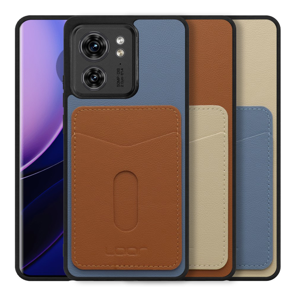 [ LOOF PASS-SHELL (LEATHER Ver.) スライド ] motorola edge 40  スマホケース 背面 ケース カバー ハードケース カード収納 カードホルダー ストラップホール [ motorola edge 40 ]