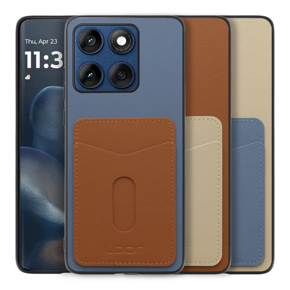 [ LOOF PASS-SHELL (LEATHER Ver.) スライド ] motorola edge 60 モトローラ XT2507-3 XT2507-6 スマホケース 背面 ケース カバー ハードケース カード収納 カードホルダー ストラップホール [ motorola edge 60 ]