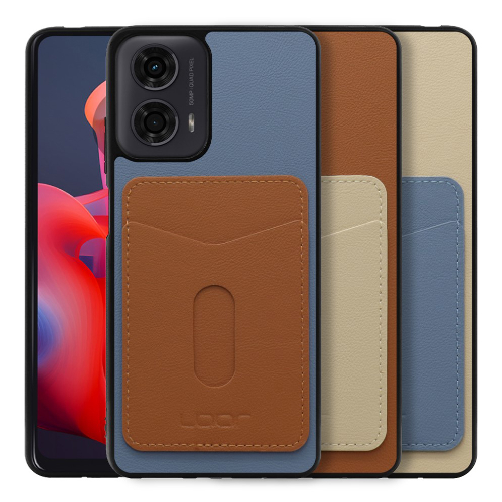 [ LOOF PASS-SHELL (LEATHER Ver.) スライド ] moto g24  スマホケース 背面 ケース カバー ハードケース カード収納 カードホルダー ストラップホール [ moto g24 ]