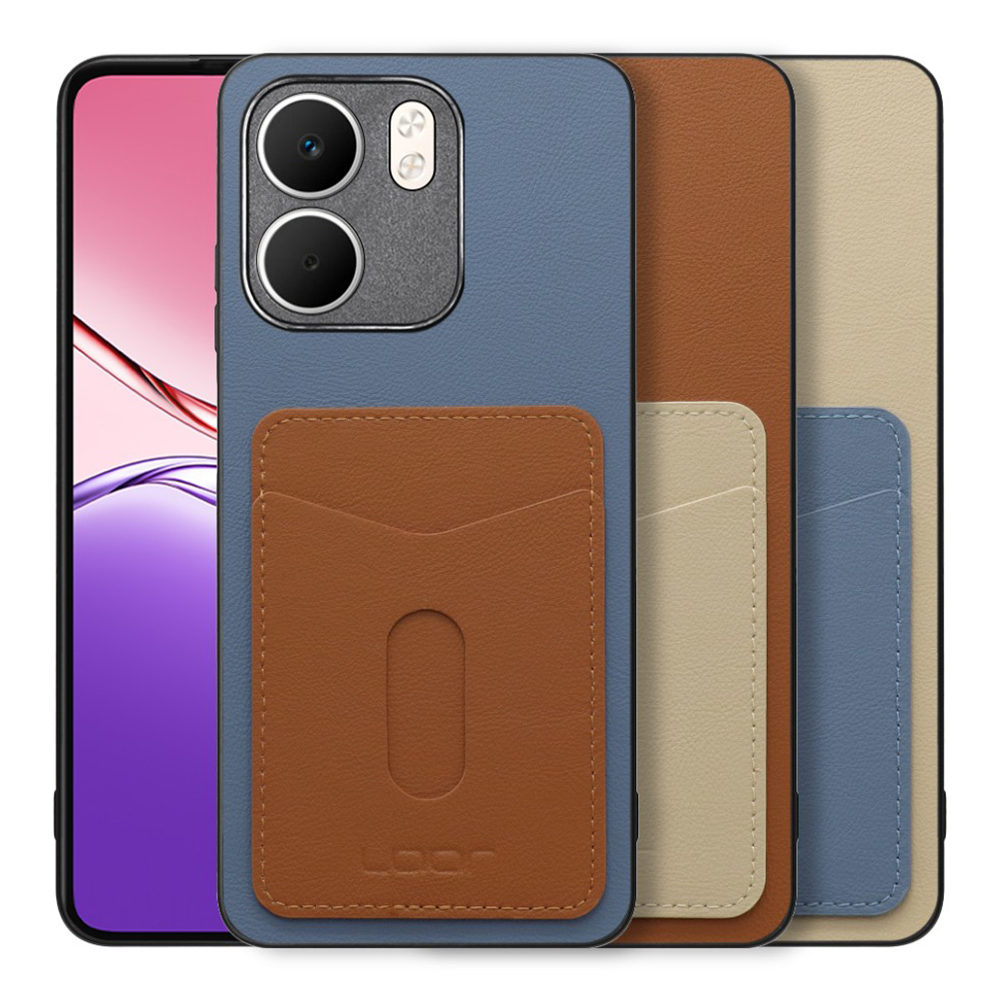 [ LOOF PASS-SHELL (LEATHER Ver.) スライド ] OPPO A5x オッポ スマホケース 背面 ケース カバー ハードケース カード収納 カードホルダー ストラップホール [ OPPO A5x 用 ]
