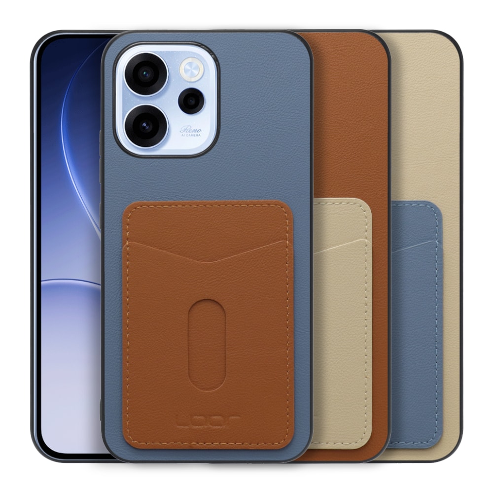[ LOOF PASS-SHELL (LEATHER Ver.) スライド ] OPPO Reno15 A CPH2801 A601OP スマホケース 背面 ケース カバー ハードケース カード収納 カードホルダー ストラップホール [ OPPO Reno15 A ]