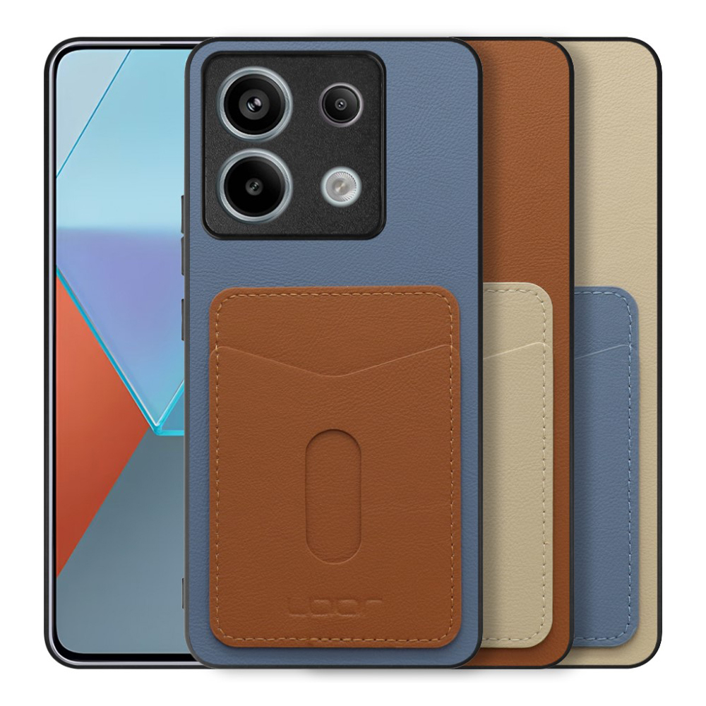 [ LOOF PASS-SHELL (LEATHER Ver.) スライド ] Redmi Note 13 Pro 5G  スマホケース 背面 ケース カバー ハードケース カード収納 カードホルダー ストラップホール [ Redmi Note 13 Pro 5G ]