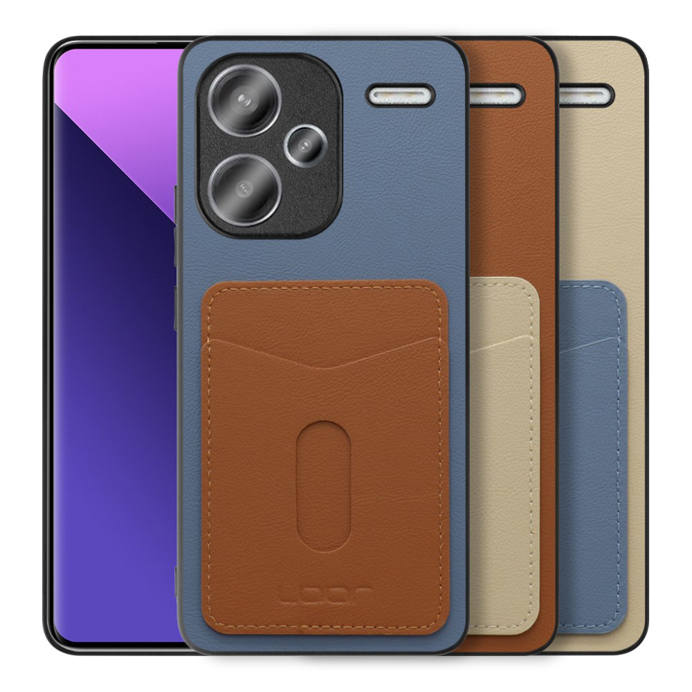 [ LOOF PASS-SHELL (LEATHER Ver.) スライド ] Xiaomi Redmi Note 13 Pro+ 5G  スマホケース 背面 ケース カバー ハードケース カード収納 カードホルダー ストラップホール [ Redmi Note 13 Pro+ 5G ]
