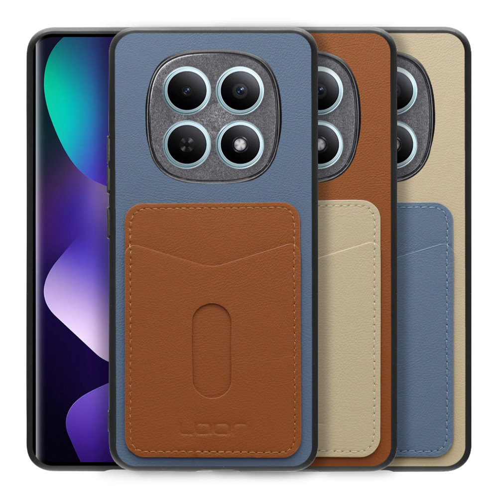 [ LOOF PASS-SHELL (LEATHER Ver.) スライド ] POCO M8 5G Xiaomi 25118PC98G スマホケース 背面 ケース カバー ハードケース カード収納 カードホルダー ストラップホール [ POCO M8 5G ]