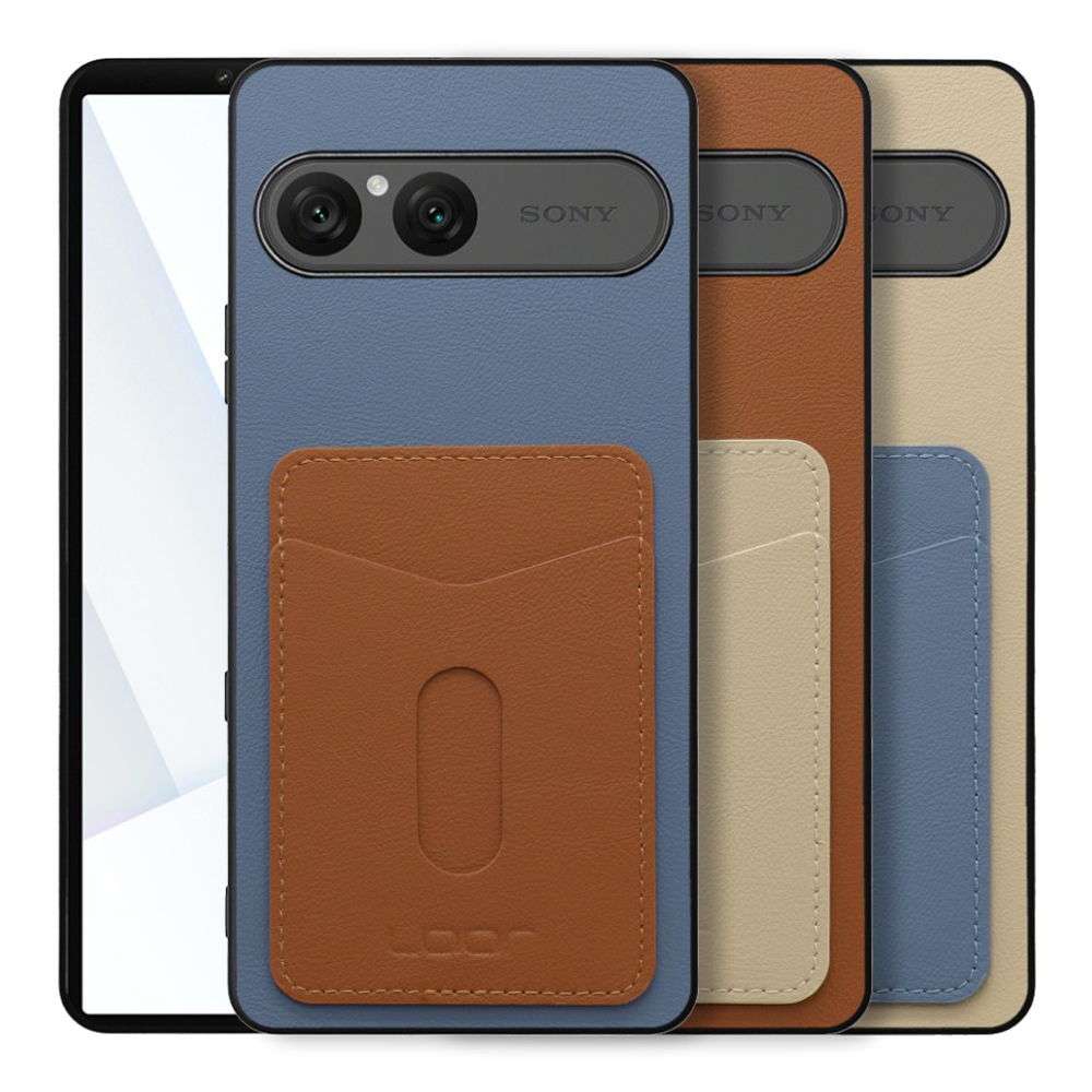 [ LOOF PASS-SHELL (LEATHER Ver.) スライド ] Xperia 10 VII エクスペリア XQ-FE44 スマホケース 背面 ケース カバー ハードケース カード収納 カードホルダー ストラップホール [ Xperia 10 VII 用 ]