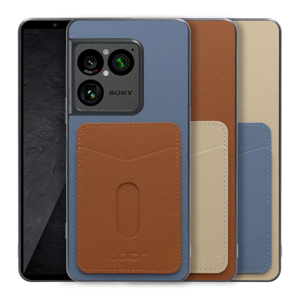 [ LOOF PASS-SHELL (LEATHER Ver.) スライド ] Xperia 1 VIII XQ-GE44 SO-51G スマホケース 背面 ケース カバー ハードケース カード収納 カードホルダー ストラップホール [ Xperia 1 VIII ]