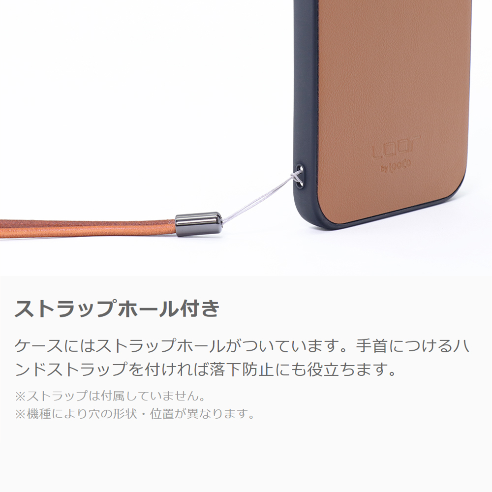 [ LOOF BASIC-SHELL ] Xperia PRO-I / XQ-BE42 proi xperiaproi ケース カバー スマホケース 本革 レザー シンプル ストラップホール [ Xperia PRO-I ]