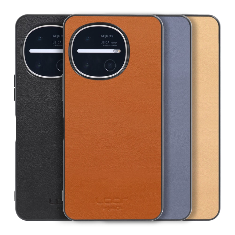[ LOOF BASIC-SHELL ] AQUOS R11 SH-51G SH-M35 ケース カバー スマホケース 本革 レザー シンプル ストラップホール [ AQUOS R11 ]