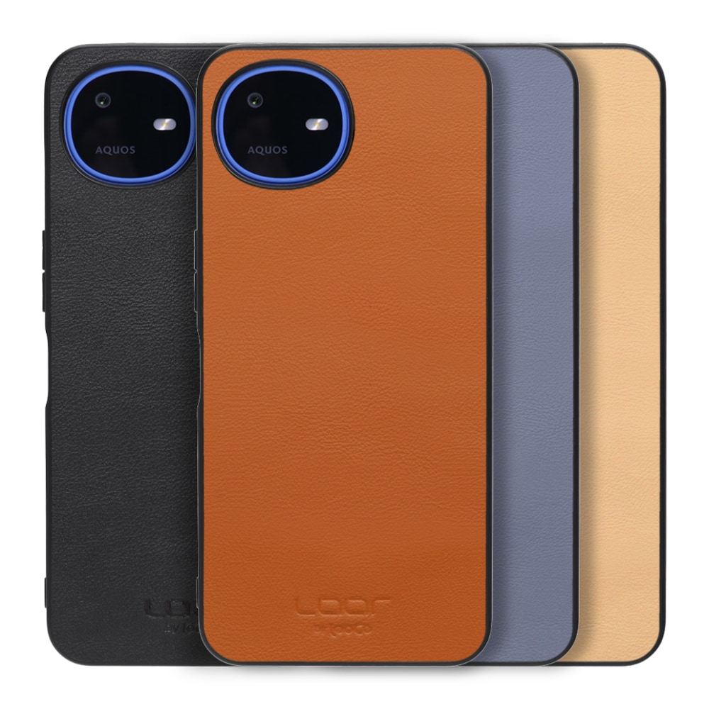 [ LOOF BASIC-SHELL ] AQUOS wish6 SH-M36 ケース カバー スマホケース 本革 レザー シンプル ストラップホール [ AQUOS wish6 ]