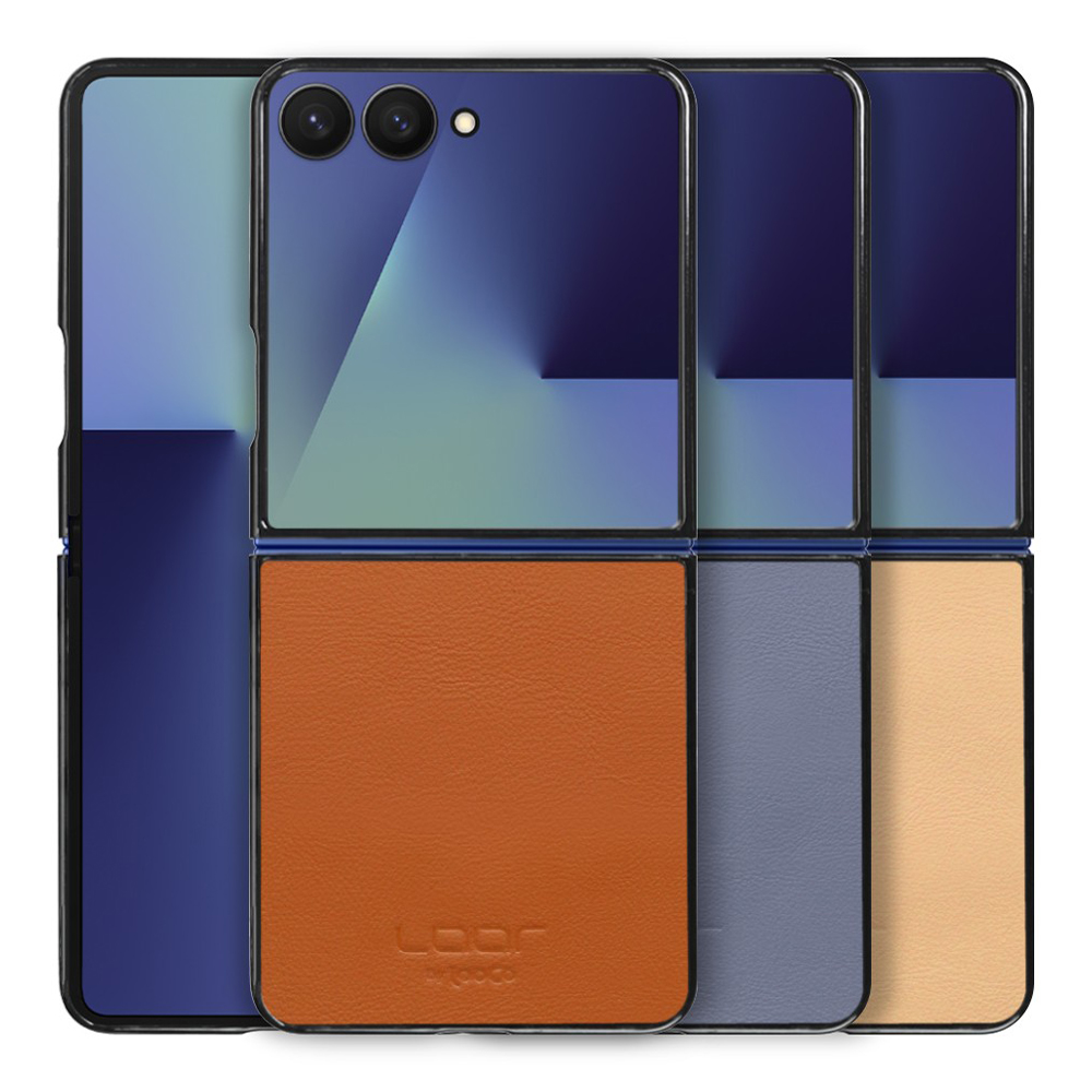 [ LOOF BASIC-SHELL ] Galaxy Z Flip7  SC-56F ケース カバー スマホケース 本革 レザー シンプル  [ Galaxy Z Flip7 ]