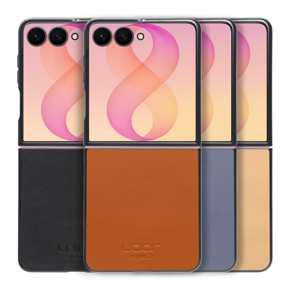 [ LOOF BASIC-SHELL ]  Galaxy Z Flip8 SM-F776Q SC-55G CG40 ケース カバー スマホケース 本革 レザー シンプル [ Galaxy Z Flip8 ]