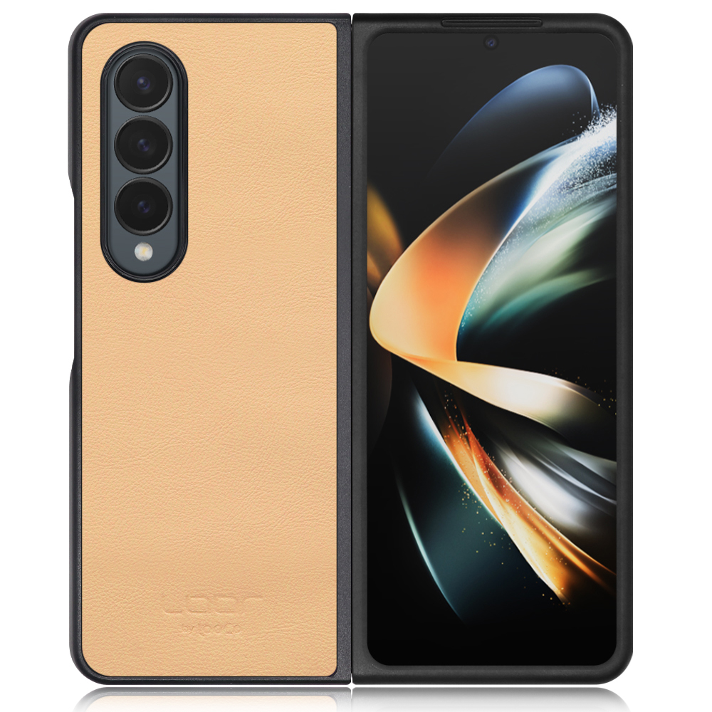 [ LOOF BASIC-SHELL ] Galaxy Z Fold4 zfold4 ケース カバー スマホケース 本革 レザー シンプル  [ Galaxy Z Fold4 ]