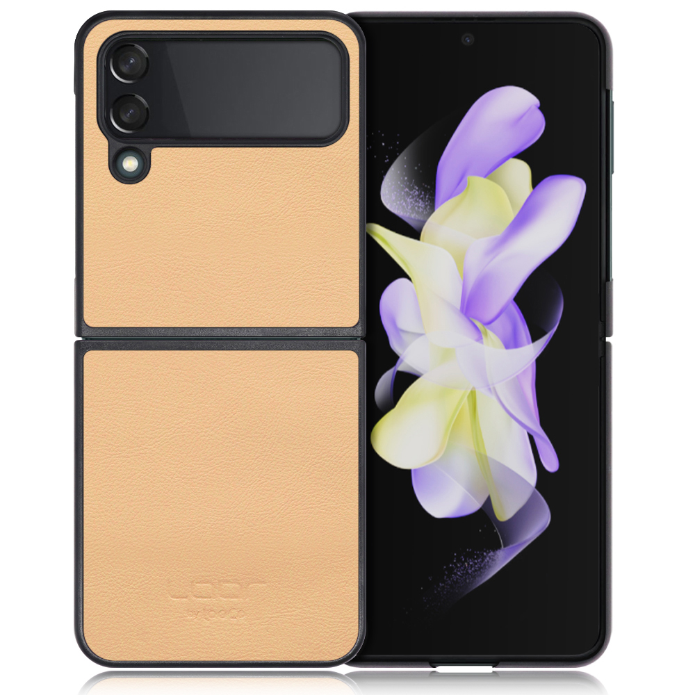 [ LOOF BASIC-SHELL ] Galaxy Z Flip4 zflip4 ケース カバー スマホケース 本革 レザー シンプル  [ Galaxy Z Flip4 ]