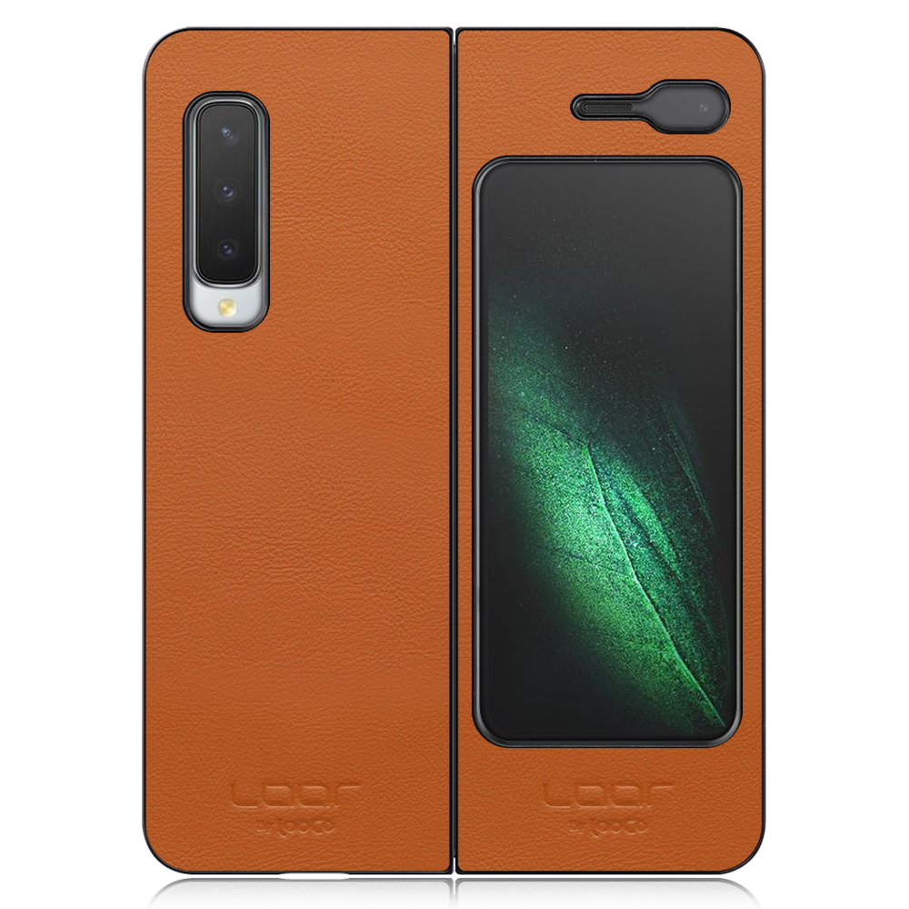 [ LOOF BASIC-SHELL ] Galaxy Fold SCV44  ケース カバー スマホケース 本革 レザー シンプル  [ Galaxy Fold ]