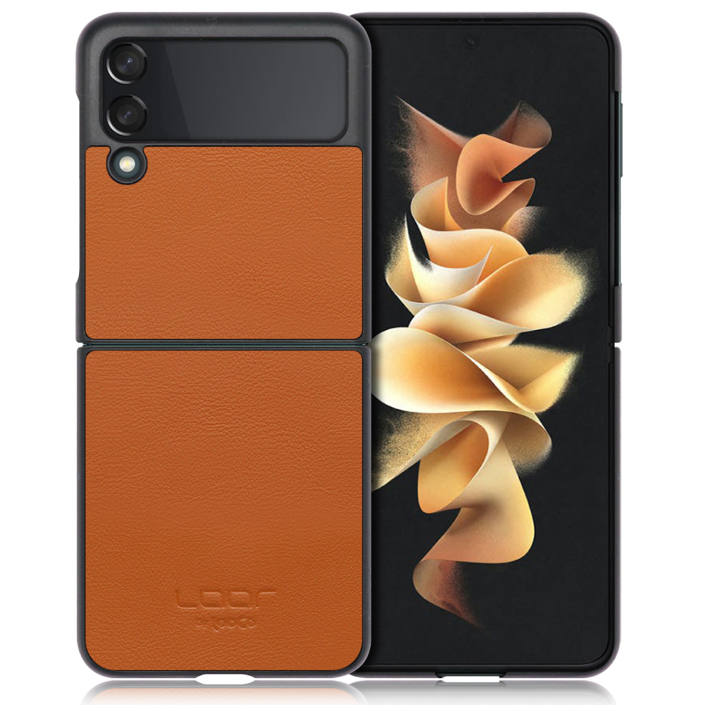 [ LOOF BASIC-SHELL ] Galaxy Z Flip3 5G / SC-54B zflip35g zflip3 ケース カバー スマホケース 本革 レザー シンプル  [ Galaxy Z Flip3 5G?? ]