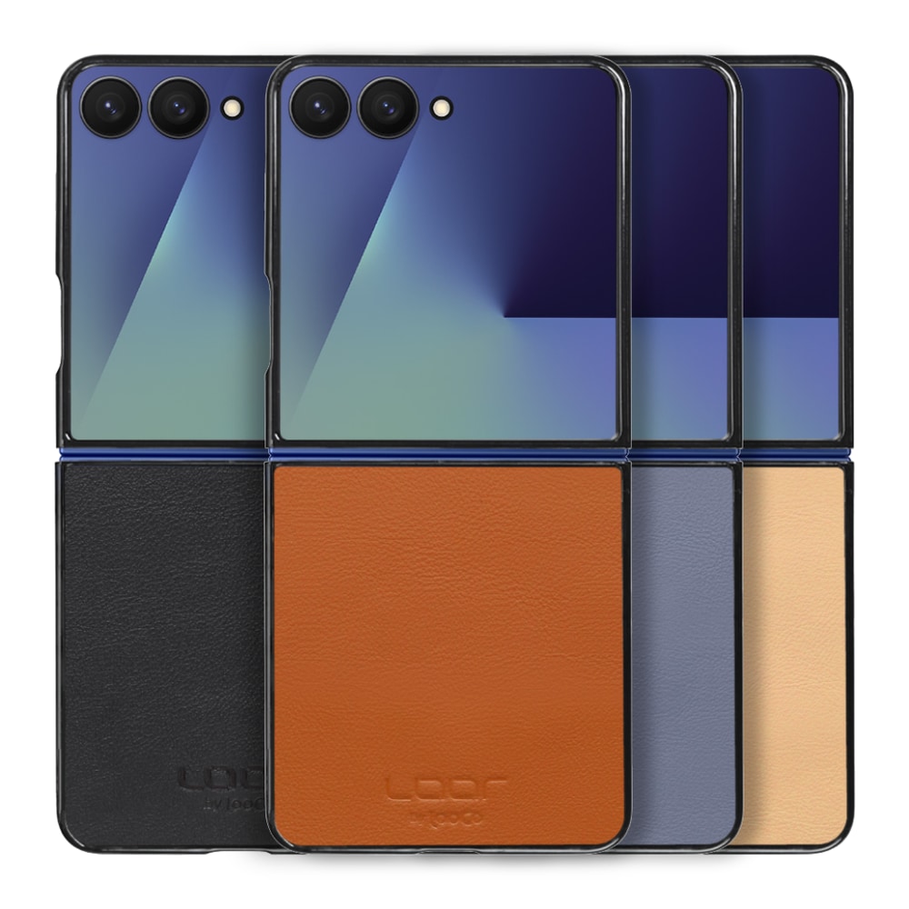 [ LOOF BASIC-SHELL ] Galaxy Z Flip7  SC-56F ケース カバー スマホケース 本革 レザー シンプル  [ Galaxy Z Flip7 ]