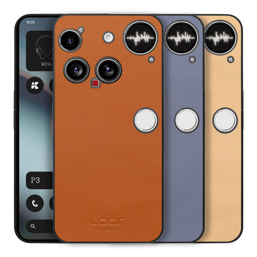 [ LOOF BASIC-SHELL ] Nothing Phone (3) ナッシングフォンスリー ケース カバー スマホケース 本革 レザー シンプル ストラップホール [ Nothing Phone (3) 用 ]