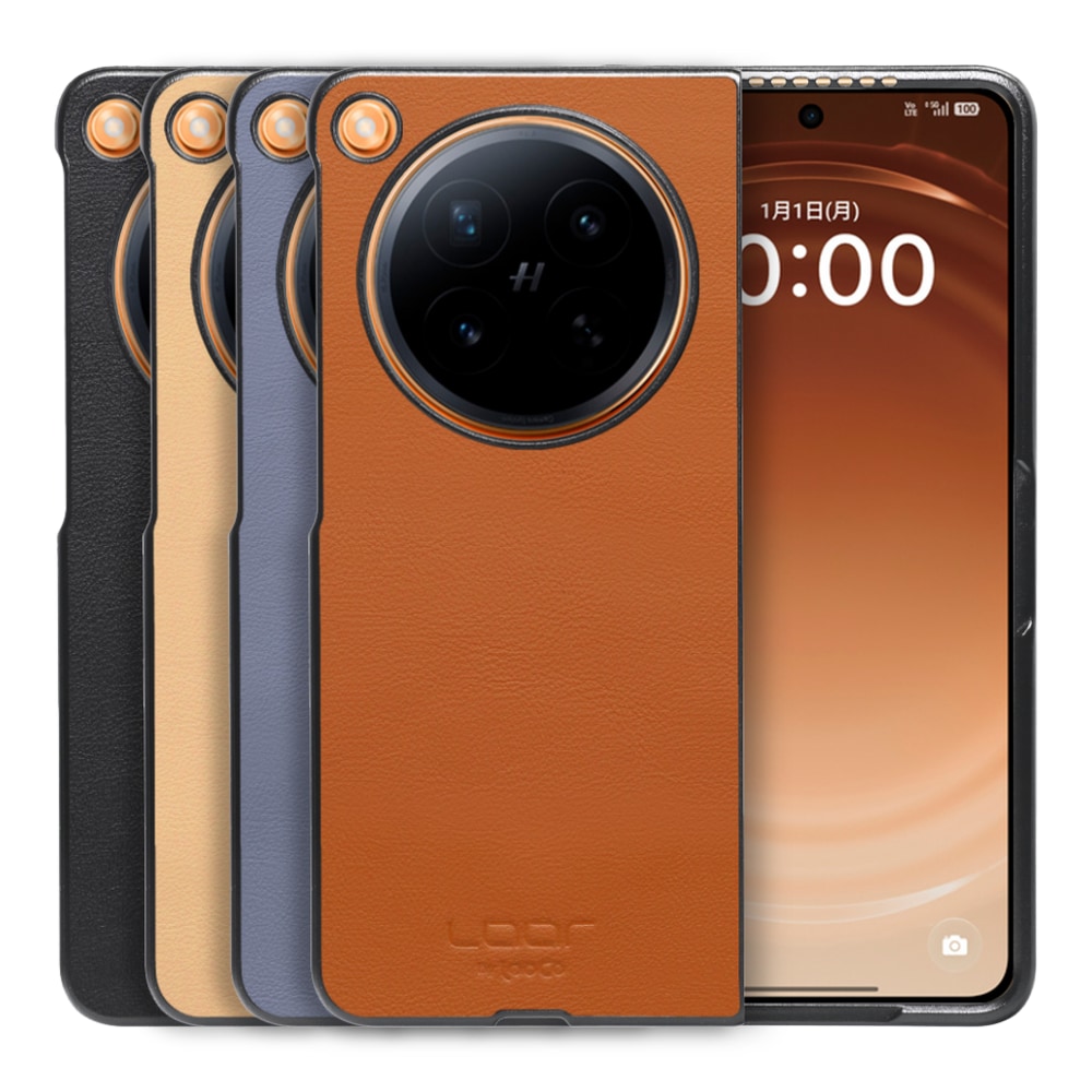[ LOOF BASIC-SHELL ]  OPPO Find N6 CPH2765 ケース カバー スマホケース 本革 レザー シンプル [ OPPO Find N6 ]