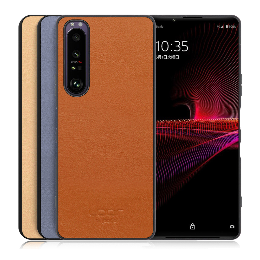 [ LOOF BASIC-SHELL ] Xperia 1 III / SO-51B / SOG03 / XQ-BC42 xperia1III 1III xperia1 ケース カバー スマホケース 本革 レザー シンプル ストラップホール [ Xperia 1 III ]