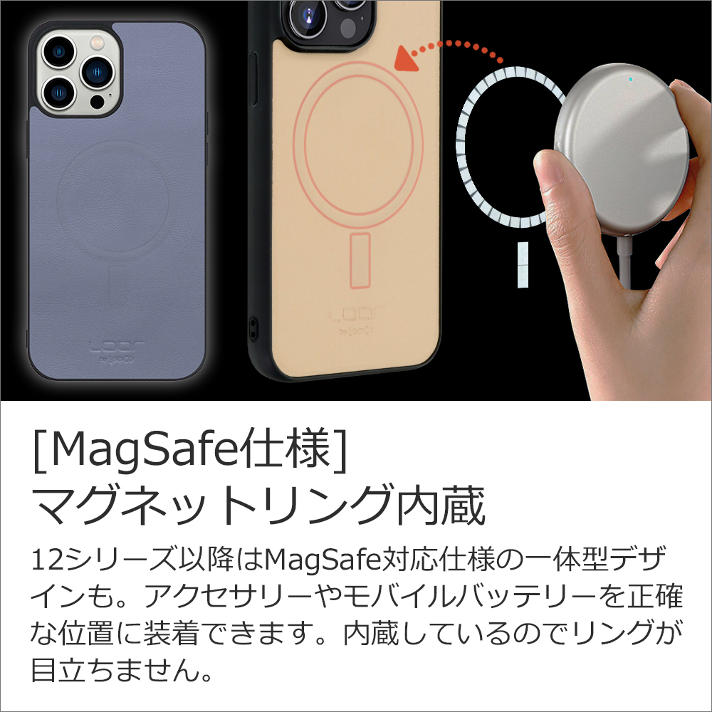[ LOOF BASIC-SHELL MagSafe対応] iPhone 16 Plus iPhone16 Plus アイフォン16 プラス iPhone 16 Plus 16Plus アイフォン 16 ケース カバー スマホケース 本革 レザー シンプル ストラップホール  MagSafe対応 [ iPhone 16 Plus ]