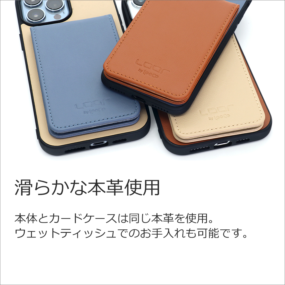 [ LOOF BASIC-SHELL SLIM CARD ] iPhone 12 / 12 Pro iphone12 iphone12pro 12pro 12プロ ケース 背面 カード収納 カード入れ カードポケット カバー スマホケース 薄型 大容量 本革 [ iPhone 12 / 12 Pro ]