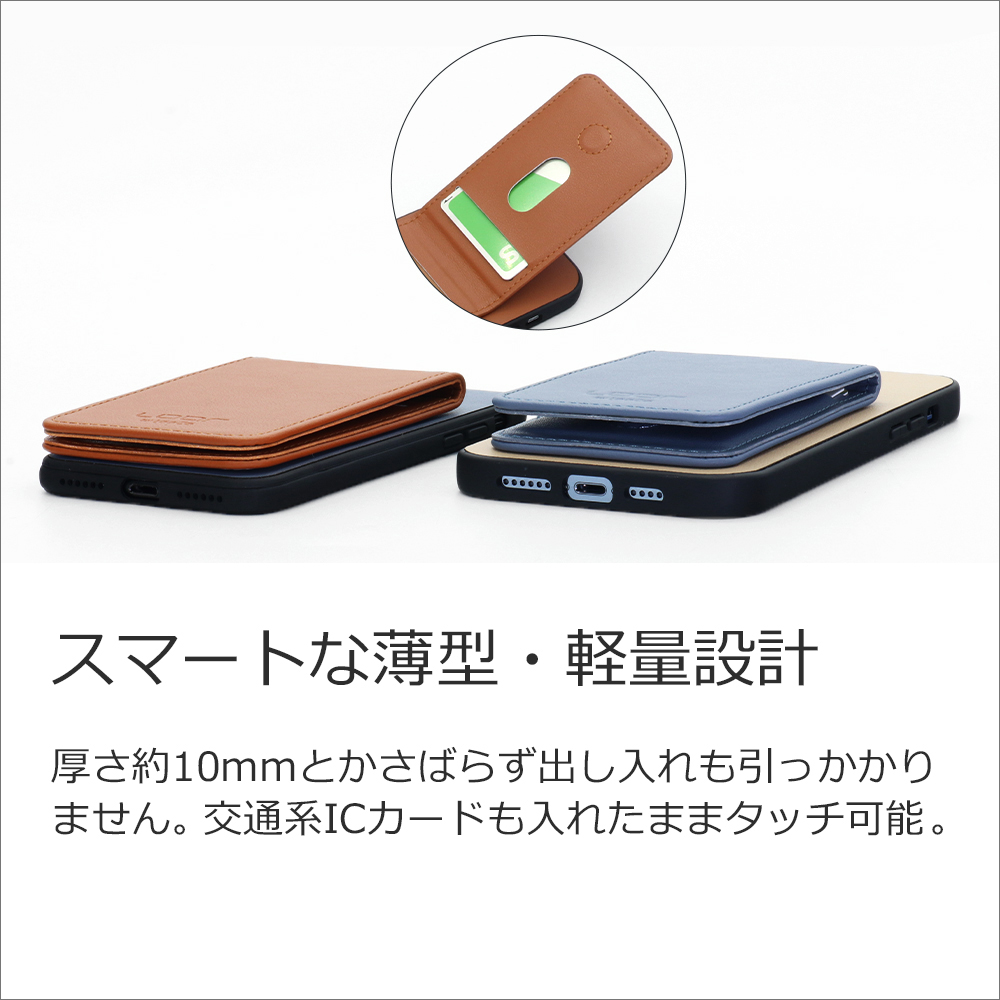 [ LOOF BASIC-SHELL SLIM CARD ] Xiaomi Redmi Note 11 redminote11 note11 ケース 背面 カード収納 カード入れ カードポケット カバー スマホケース 薄型 大容量 本革 [ Redmi Note 11 ]