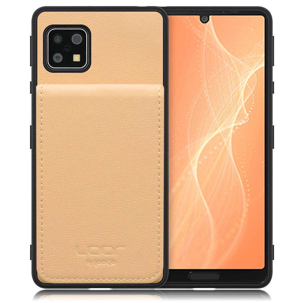 [ LOOF BASIC-SHELL SLIM CARD ] AQUOS sense4 / sense4 lite / sense4 basic / sense5G / やさしいスマホ2 sense 4 4lite 4basic 5G sense4lite sense4basic ケース 背面 カード収納 カード入れ カードポケット カバー スマホケース 薄型 大容量 本革 [ AQUOS sense4 / sense4 lite / sense4 basic / sense5G ]