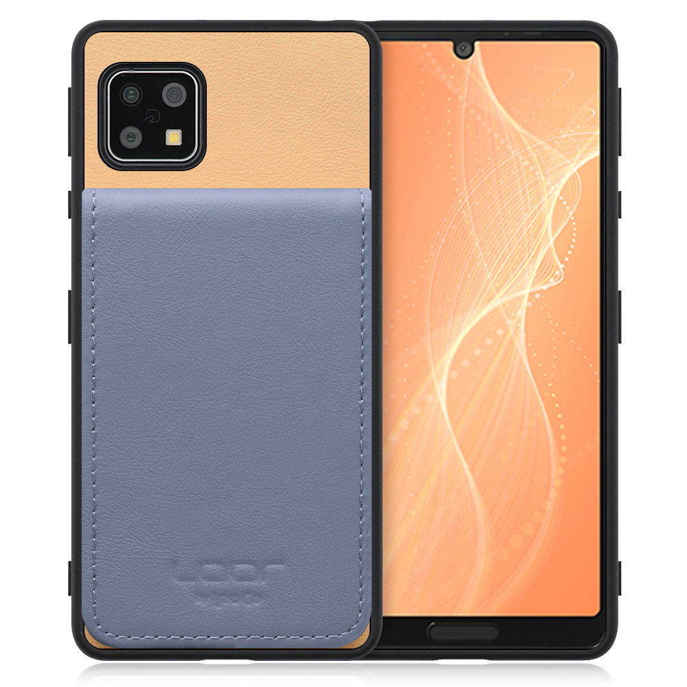 [ LOOF BASIC-SHELL SLIM CARD ] AQUOS sense4 / sense4 lite / sense4 basic / sense5G / やさしいスマホ2 sense 4 4lite 4basic 5G sense4lite sense4basic ケース 背面 カード収納 カード入れ カードポケット カバー スマホケース 薄型 大容量 本革 [ AQUOS sense4 / sense4 lite / sense4 basic / sense5G ]