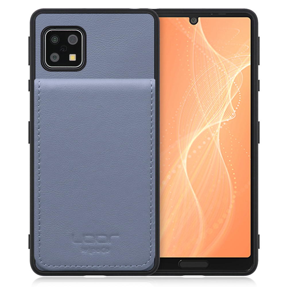 [ LOOF BASIC-SHELL SLIM CARD ] AQUOS sense4 / sense4 lite / sense4 basic / sense5G / やさしいスマホ2 sense 4 4lite 4basic 5G sense4lite sense4basic ケース 背面 カード収納 カード入れ カードポケット カバー スマホケース 薄型 大容量 本革 [ AQUOS sense4 / sense4 lite / sense4 basic / sense5G ]