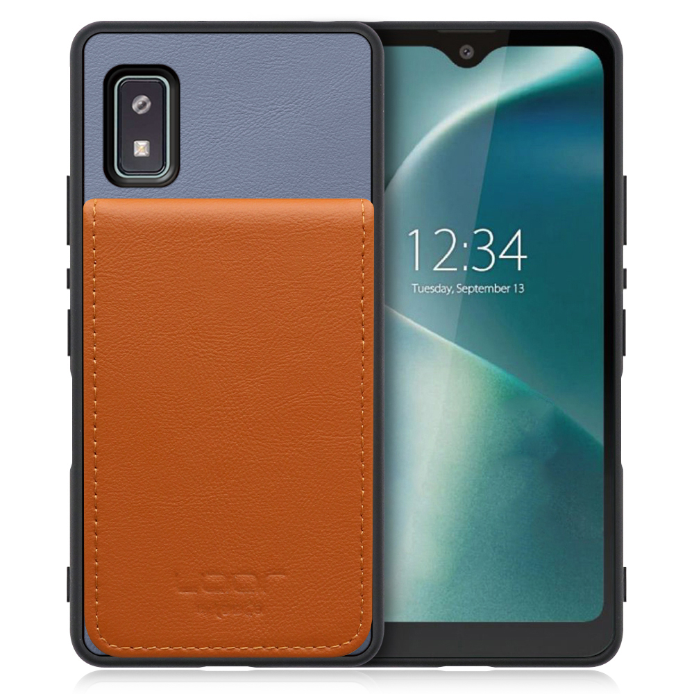 [ LOOF BASIC-SHELL SLIM CARD ] AQUOS wish2 / AQUOS wish  ケース 背面 カード収納 カード入れ カードポケット カバー スマホケース 薄型 大容量 本革 [ AQUOS wish/wish2 ]