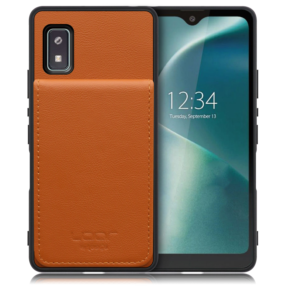 [ LOOF BASIC-SHELL SLIM CARD ] AQUOS wish2 / AQUOS wish  ケース 背面 カード収納 カード入れ カードポケット カバー スマホケース 薄型 大容量 本革 [ AQUOS wish/wish2 ]