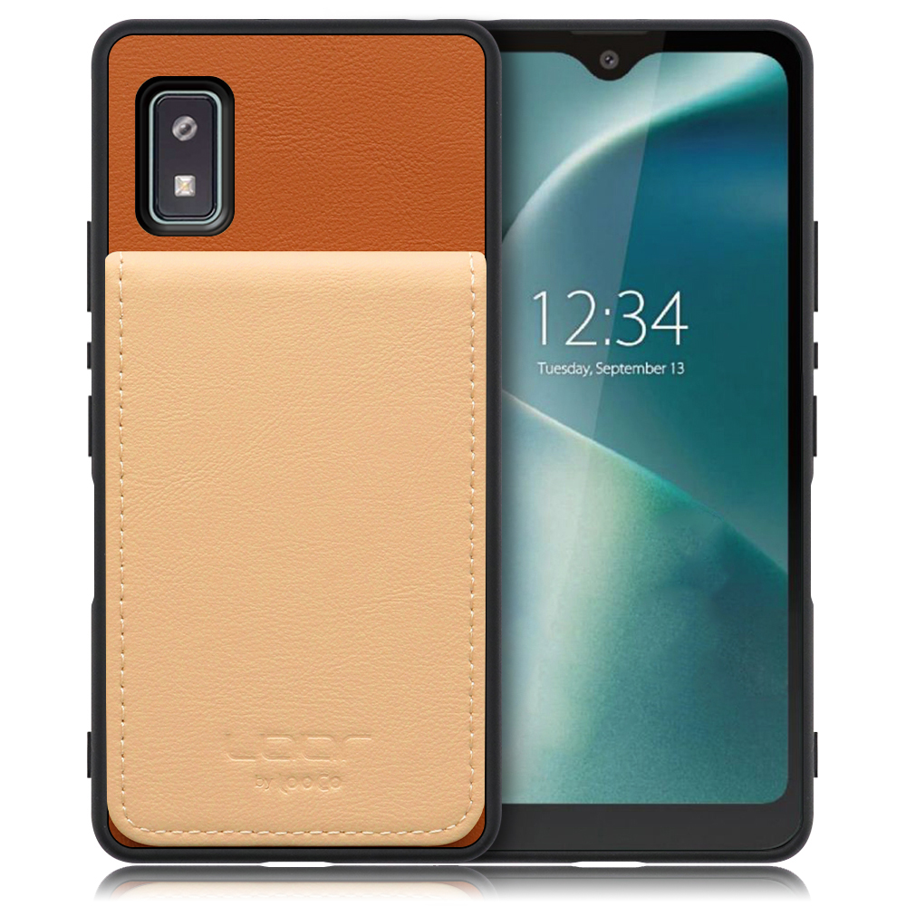 [ LOOF BASIC-SHELL SLIM CARD ] AQUOS wish2 / AQUOS wish  ケース 背面 カード収納 カード入れ カードポケット カバー スマホケース 薄型 大容量 本革 [ AQUOS wish/wish2 ]