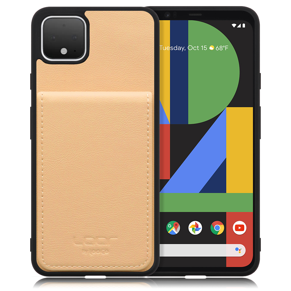 [ LOOF BASIC-SHELL SLIM CARD ] Google Pixel 4 XL googlepixel pixel4xl ピクセル4XL ケース 背面 カード収納 カード入れ カードポケット カバー スマホケース 薄型 大容量 本革 [ Google Pixel 4 XL ]