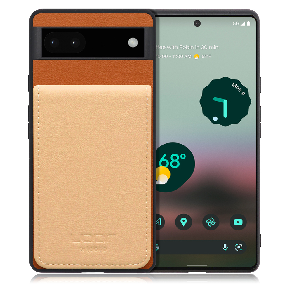 [ LOOF BASIC-SHELL SLIM CARD ] Google Pixel 6a googlepixel6a pixel6a ケース 背面 カード収納 カード入れ カードポケット カバー スマホケース 薄型 大容量 本革 [ Google Pixel 6a ]