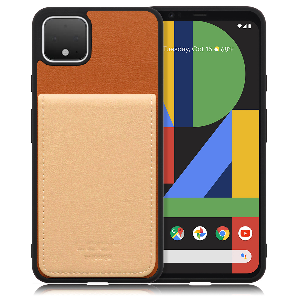 [ LOOF BASIC-SHELL SLIM CARD ] Google Pixel 4 XL googlepixel pixel4xl ピクセル4XL ケース 背面 カード収納 カード入れ カードポケット カバー スマホケース 薄型 大容量 本革 [ Google Pixel 4 XL ]